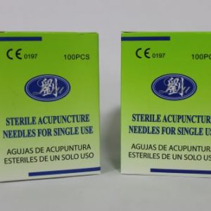 AGUJAS ACUPUNTURA 0.22x13mm CAJA x 100 UND